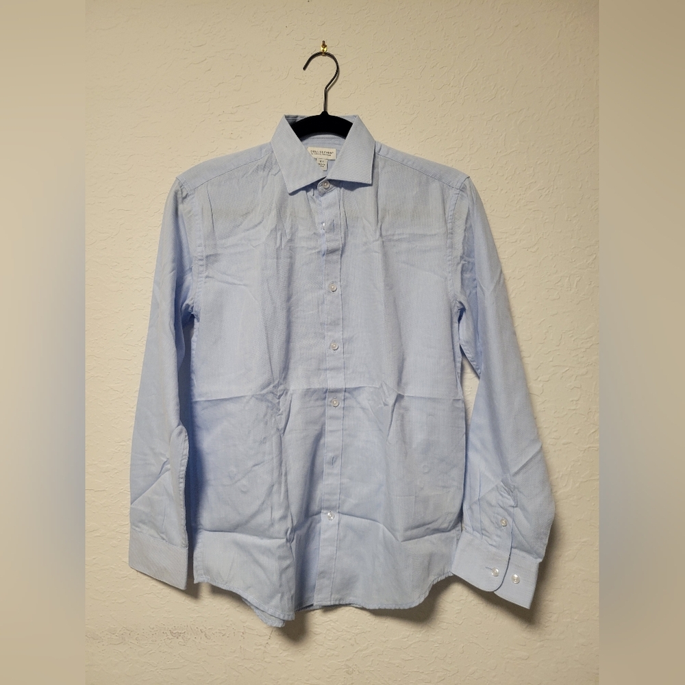 Stafford Light Blue Kids Dress Shirt